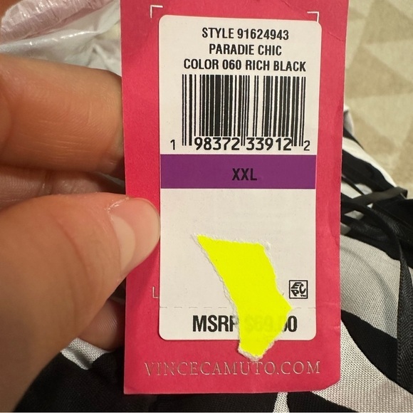 Vince Camuto Women's Sleeveless Floral Challis Tank Dress - Picture 3 of 3